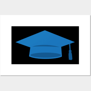 Party Black Graduation Cap Posters and Art